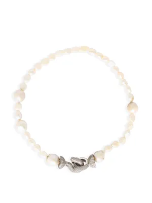 Chiara pearl and silver necklace