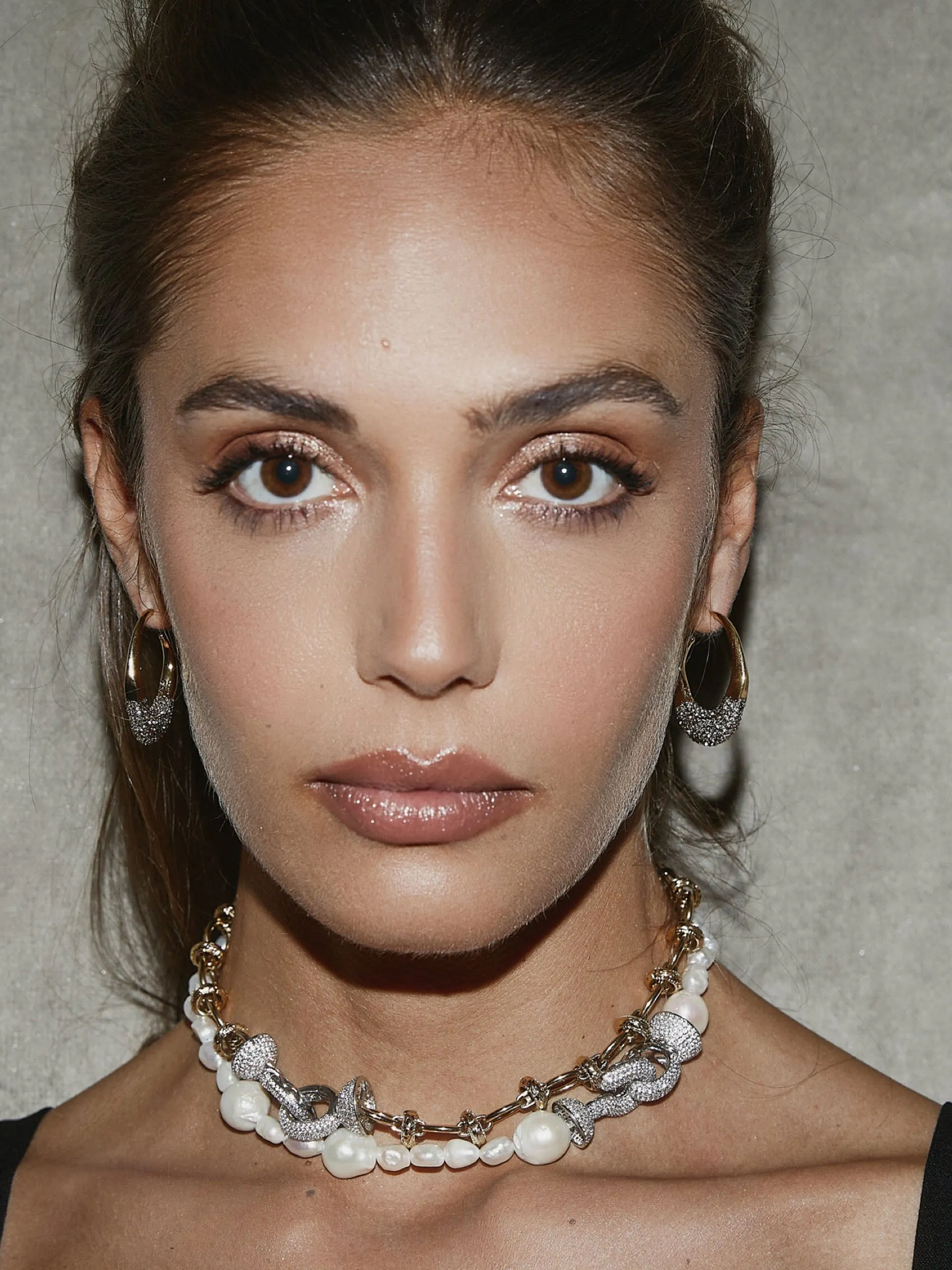 Chiara pearl and silver necklace