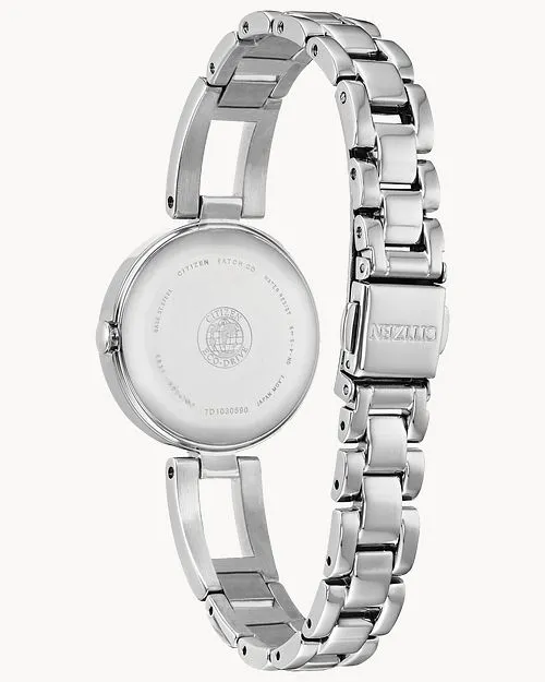 Citizen Axiom Ladies Eco-Drive Steel Pearl Dial Watch EM0630-51D
