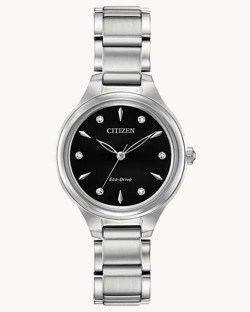 Citizen Corso Ladis Eco-Drive Contemporary Gem Watch FE2100-51E