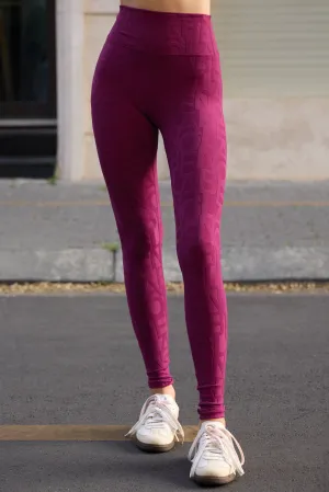 Classic Dese Fleur Legging 3D - Plum