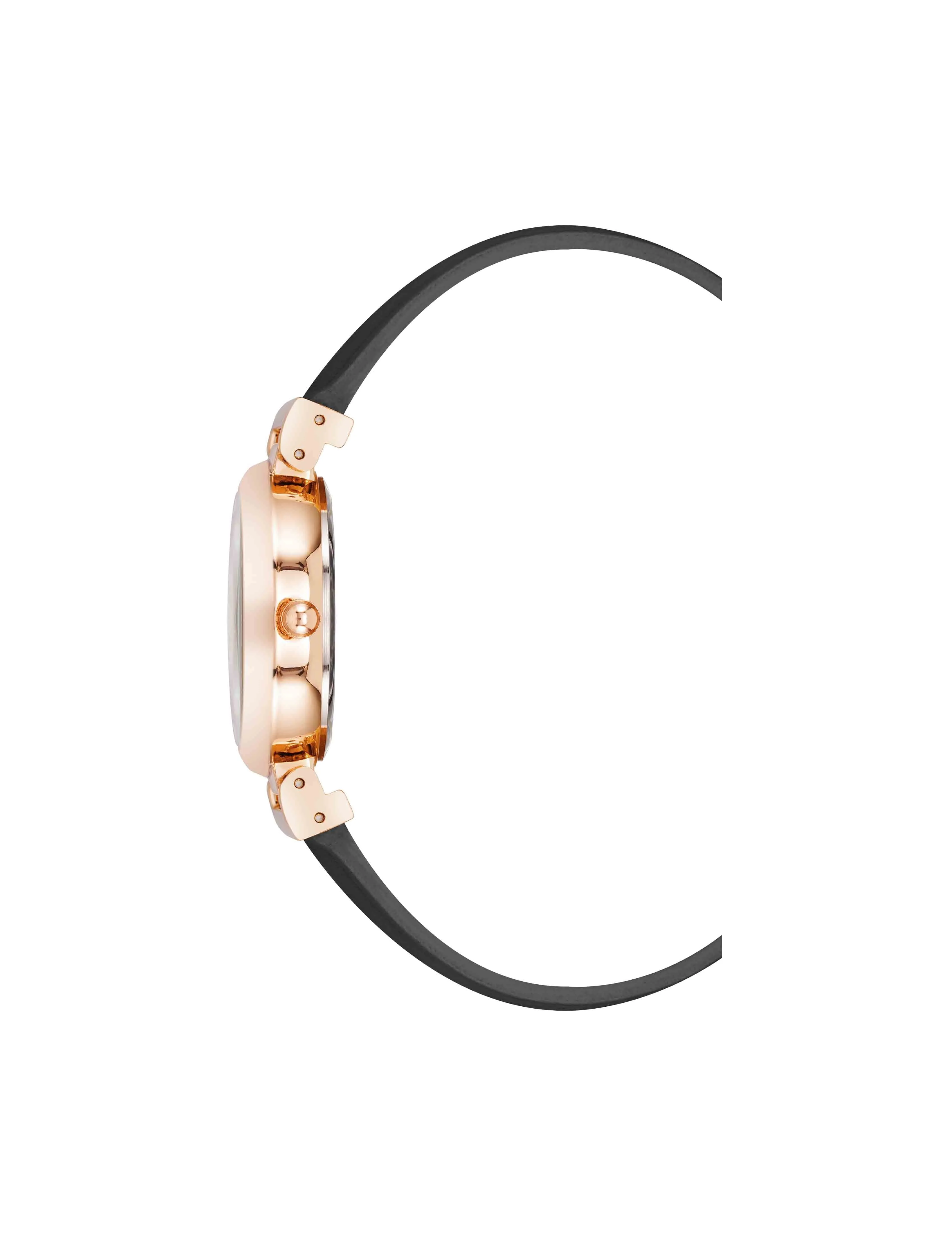 Classic Leather Strap Watch
