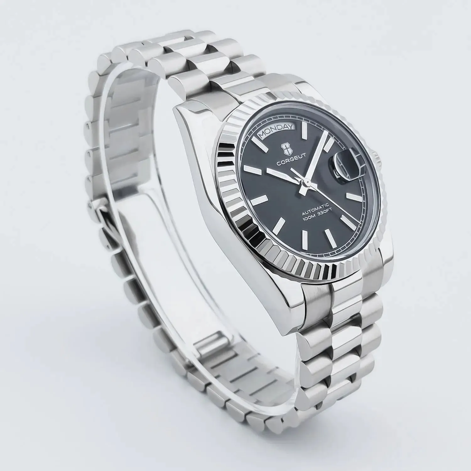 Corgeut Day-Date 36 Seagull 1644 Automatic Mechanical Homage Watches