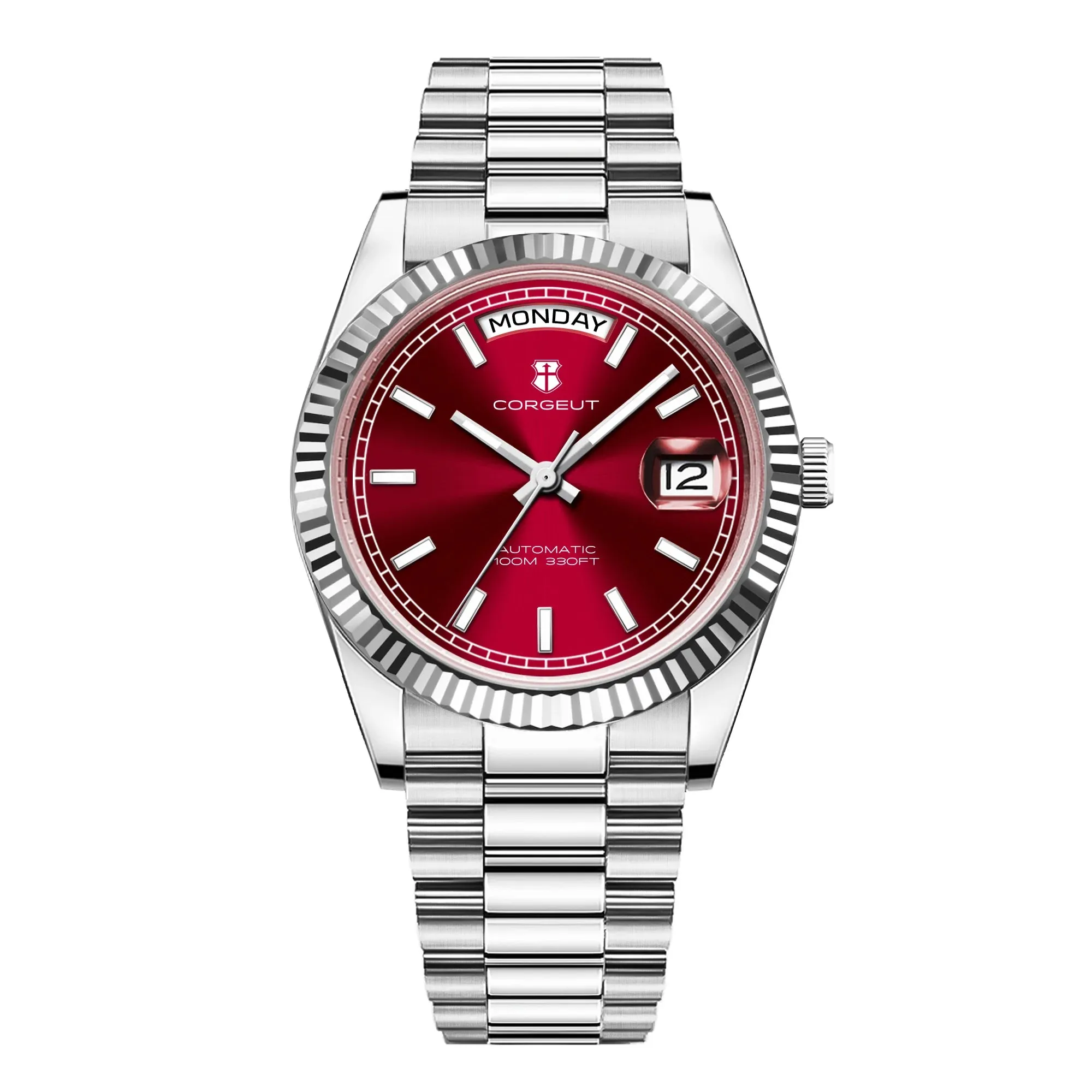 Corgeut Day-Date 36 Seagull 1644 Automatic Mechanical Homage Watches