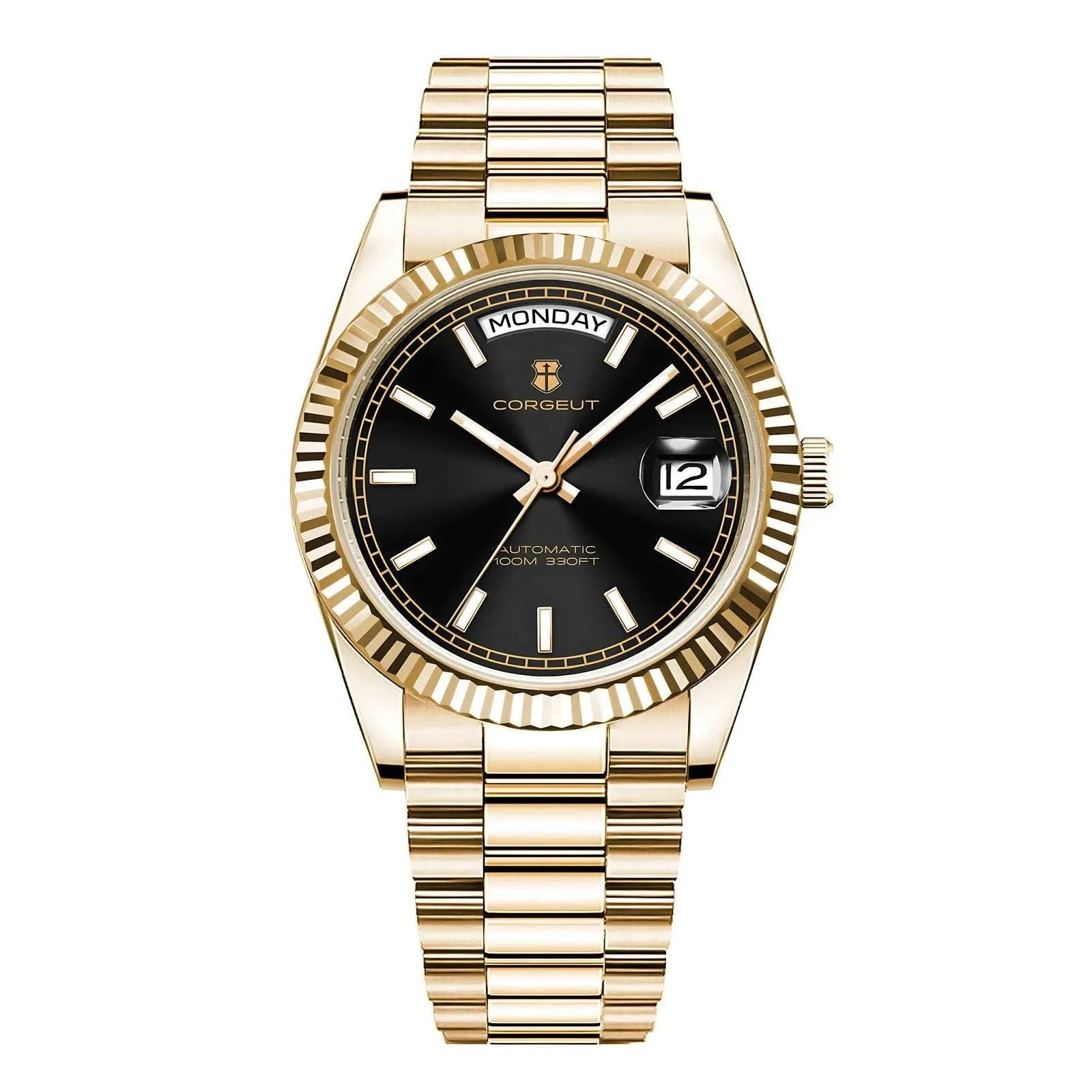 Corgeut Day-Date 36 Seagull 1644 Automatic Mechanical Homage Watches