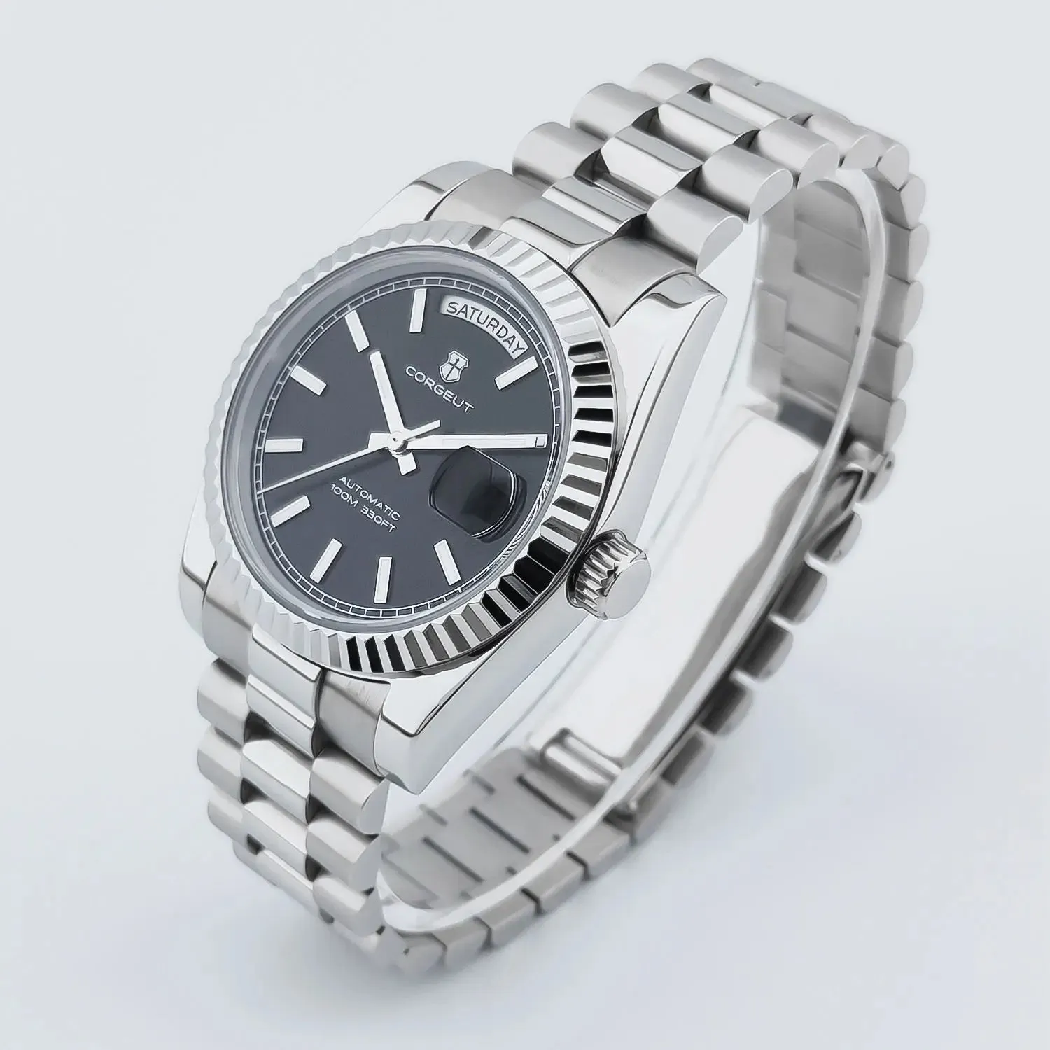 Corgeut Day-Date 36 Seagull 1644 Automatic Mechanical Homage Watches
