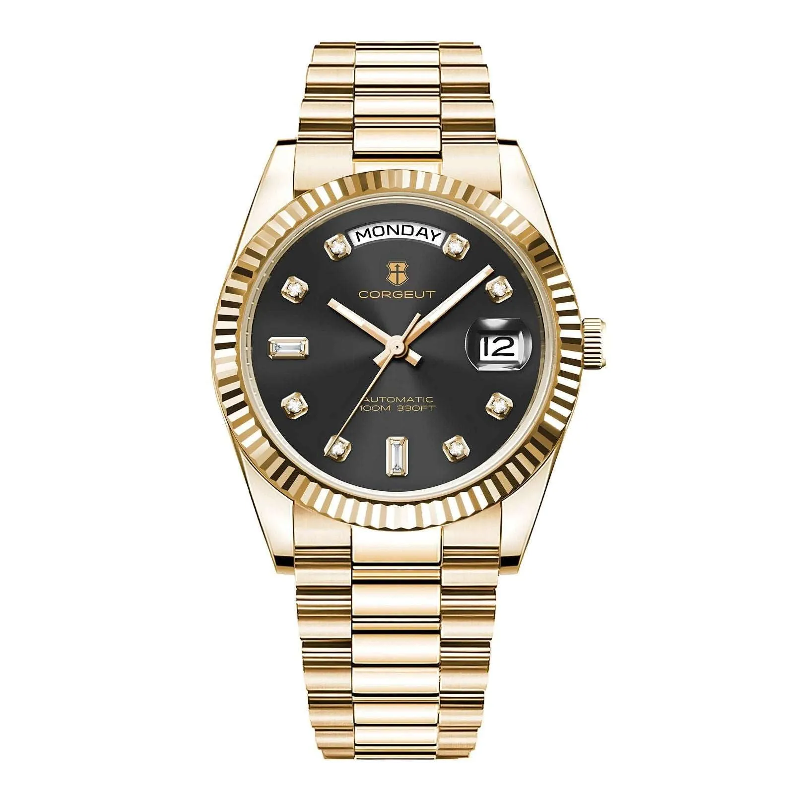 Corgeut Day-Date 36 Seagull 1644 Automatic Mechanical Homage Watches