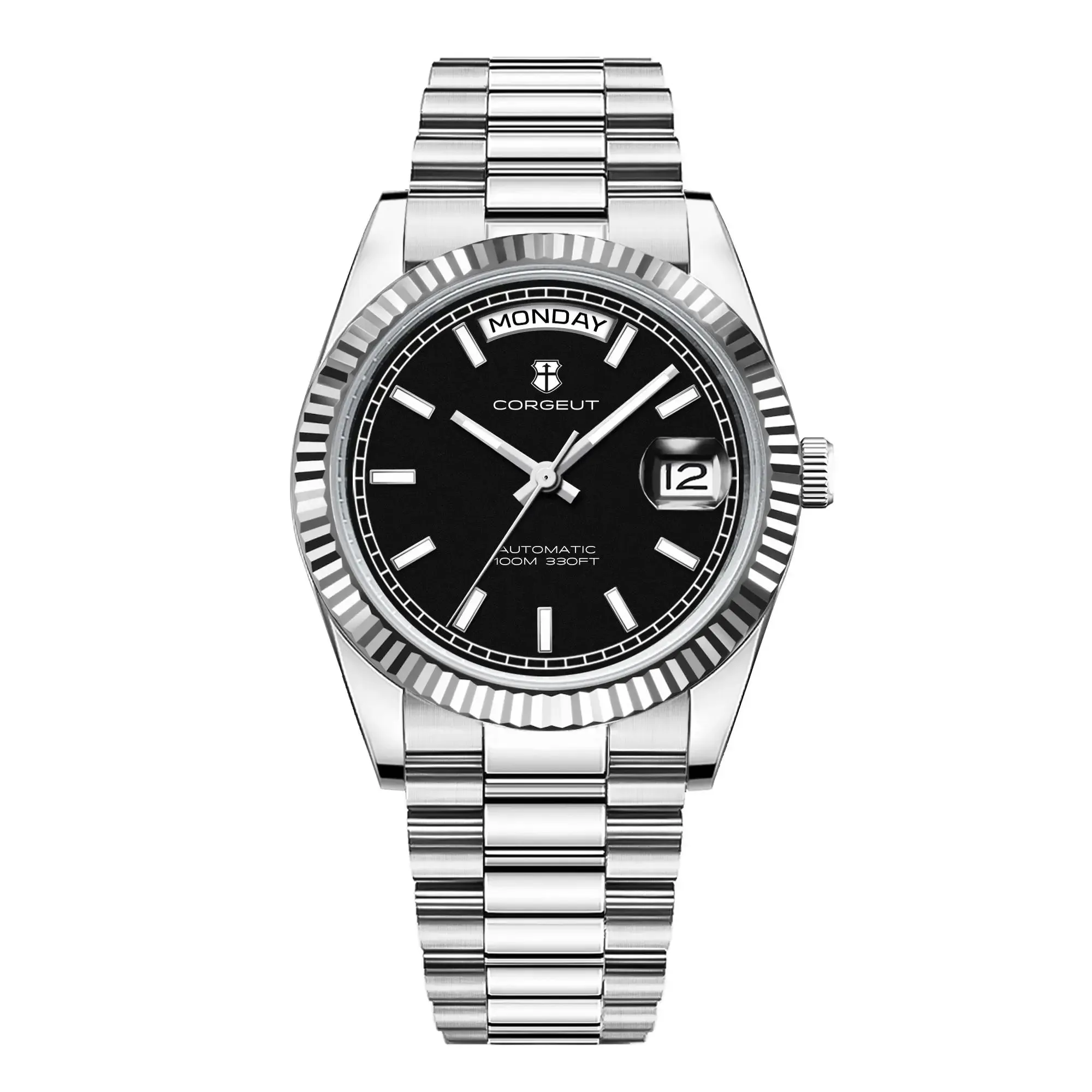 Corgeut Day-Date 36 Seagull 1644 Automatic Mechanical Homage Watches