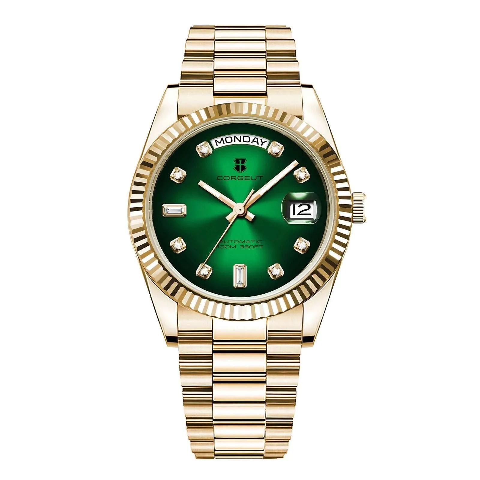 Corgeut Day-Date 36 Seagull 1644 Automatic Mechanical Homage Watches