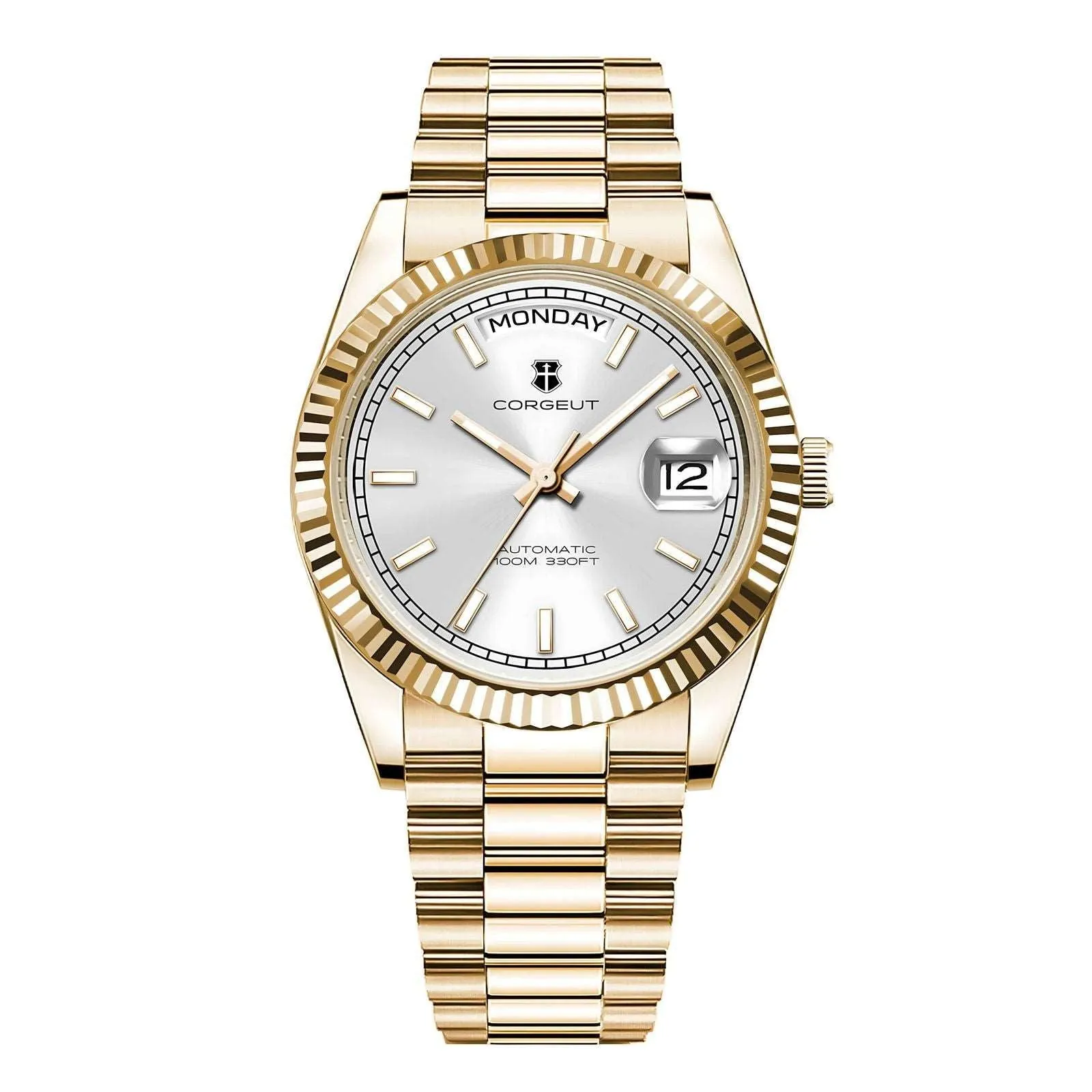 Corgeut Day-Date 36 Seagull 1644 Automatic Mechanical Homage Watches