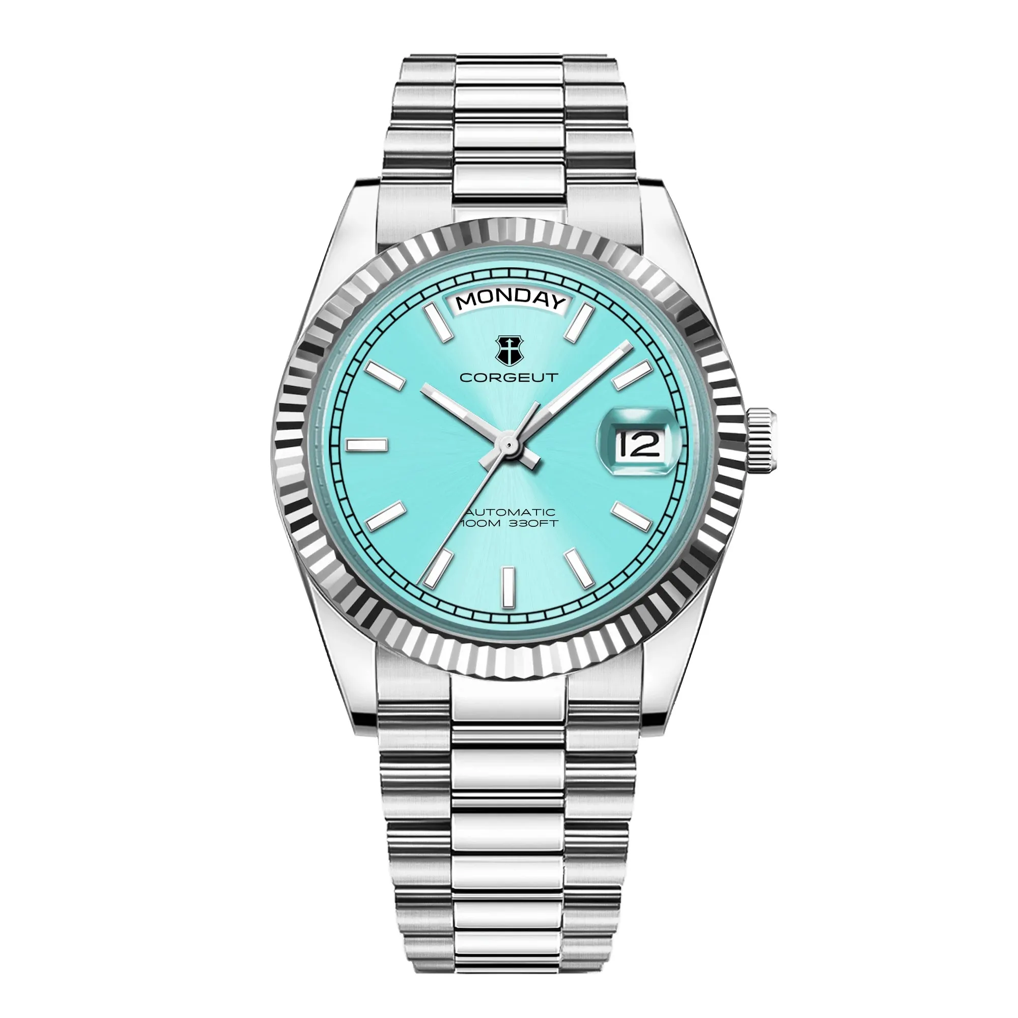 Corgeut Day-Date 36 Seagull 1644 Automatic Mechanical Homage Watches