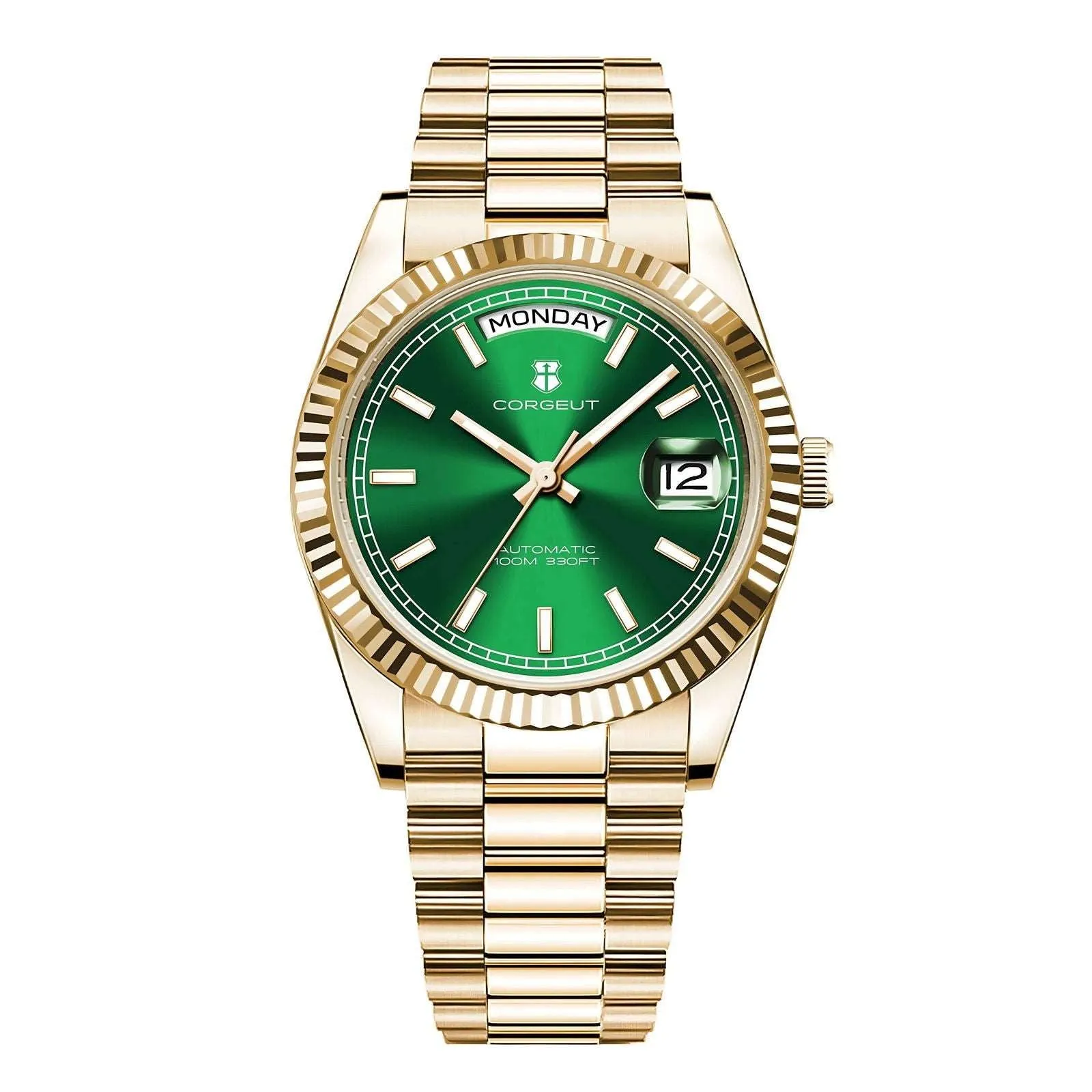 Corgeut Day-Date 36 Seagull 1644 Automatic Mechanical Homage Watches