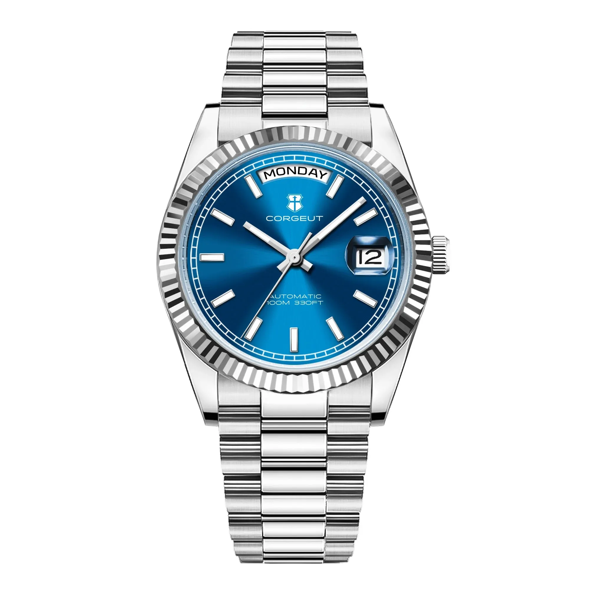 Corgeut Day-Date 36 Seagull 1644 Automatic Mechanical Homage Watches