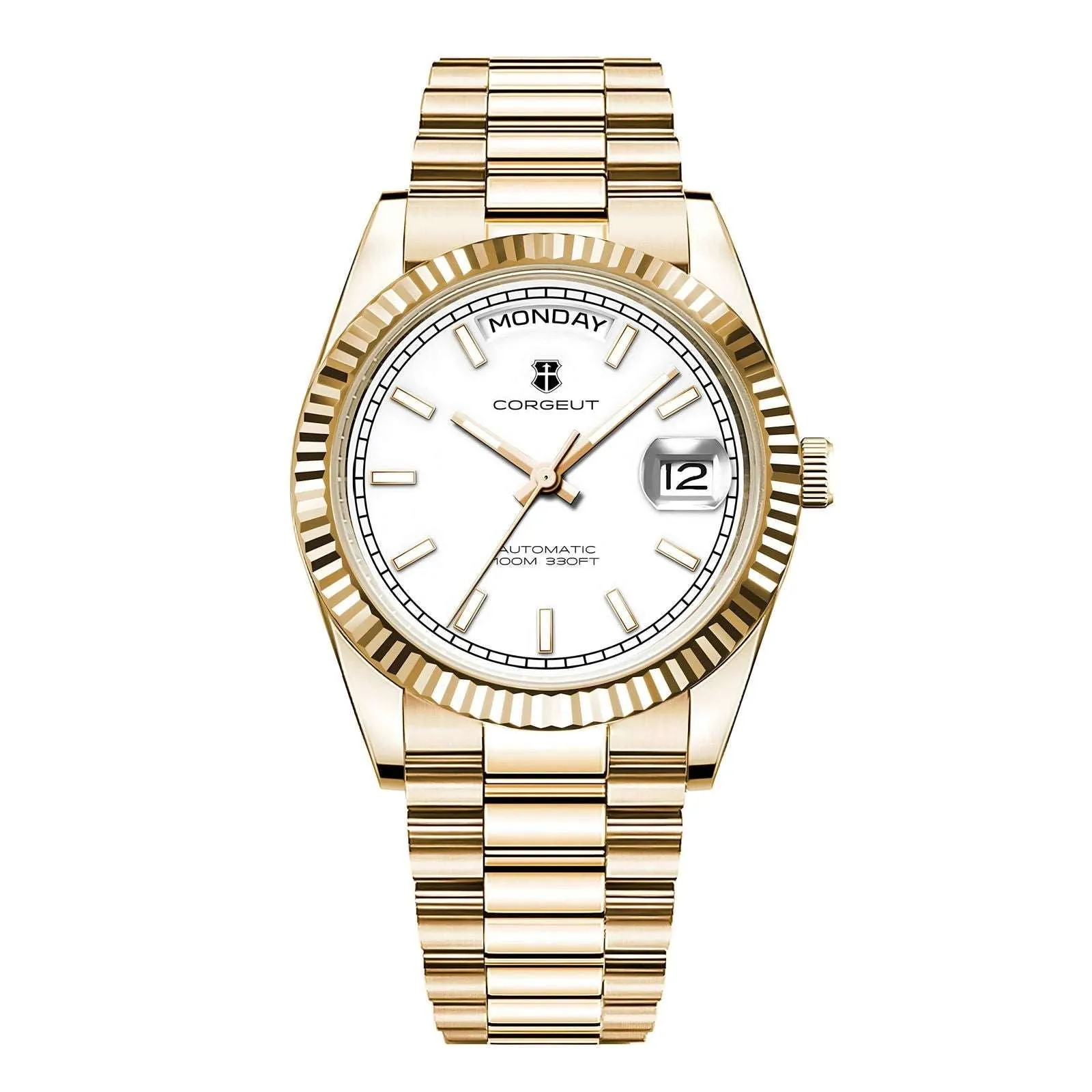 Corgeut Day-Date 36 Seagull 1644 Automatic Mechanical Homage Watches