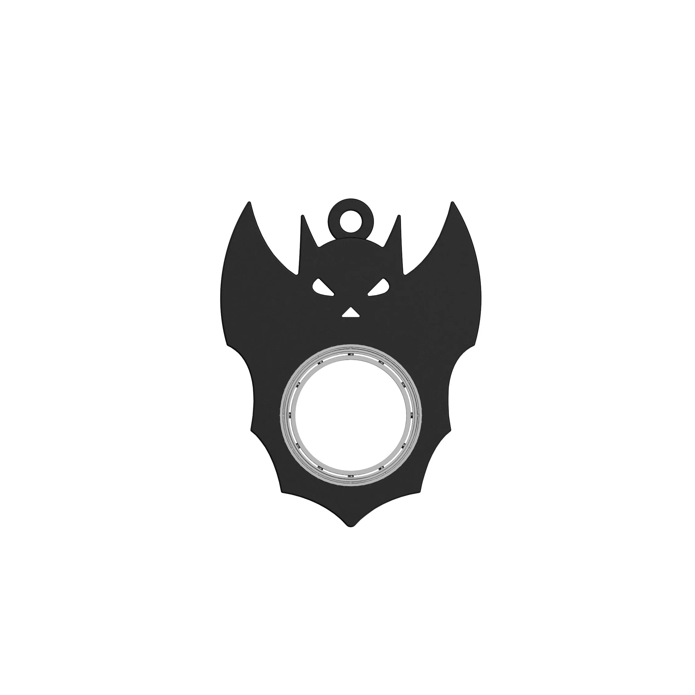 Creative Fidget Spinner Toy Bat Demon Ghost Keychain