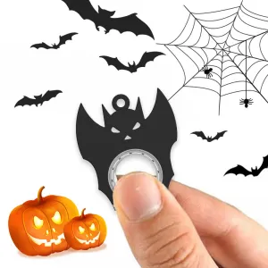 Creative Fidget Spinner Toy Bat Demon Ghost Keychain