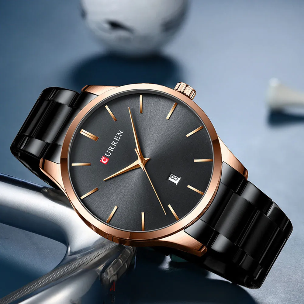 CURREN Stainless Steel Classic Men Business Quartz Wrist Watches