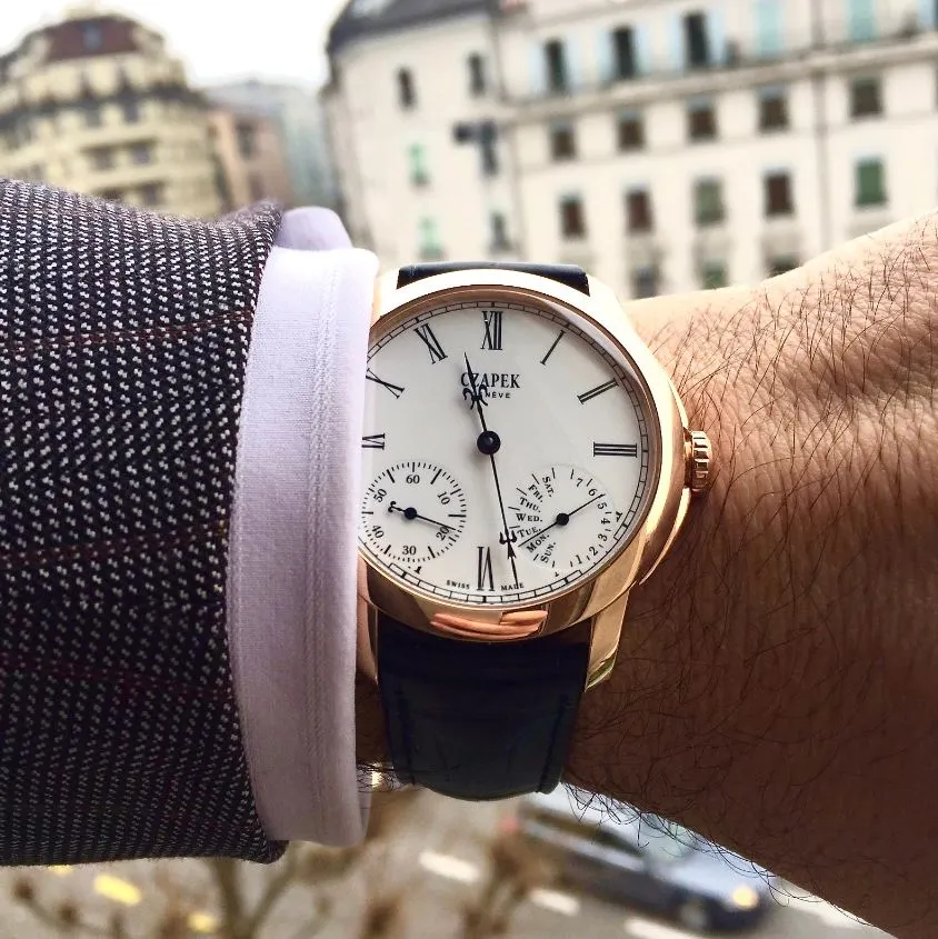 CZP Watch Quai des Bergues Guilloche Ricochet Gold No.33S Limited Edition