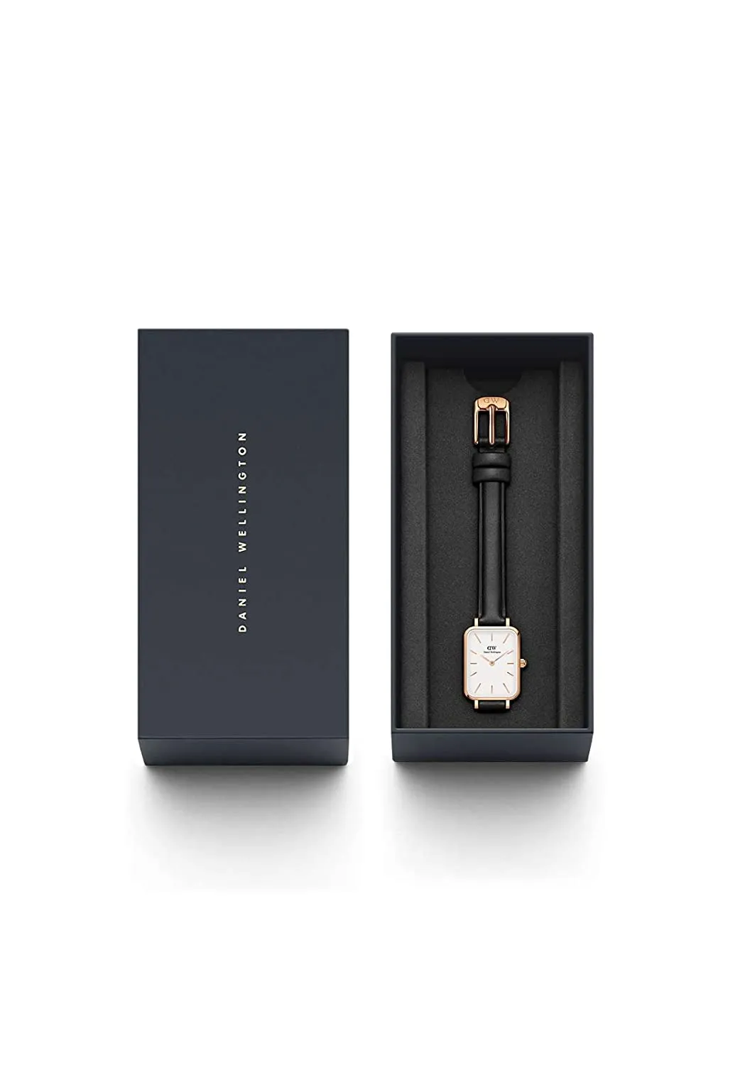 Daniel Wellington Quadro 20x26 mm White Rectangle Dial Women Watch - DW00100434