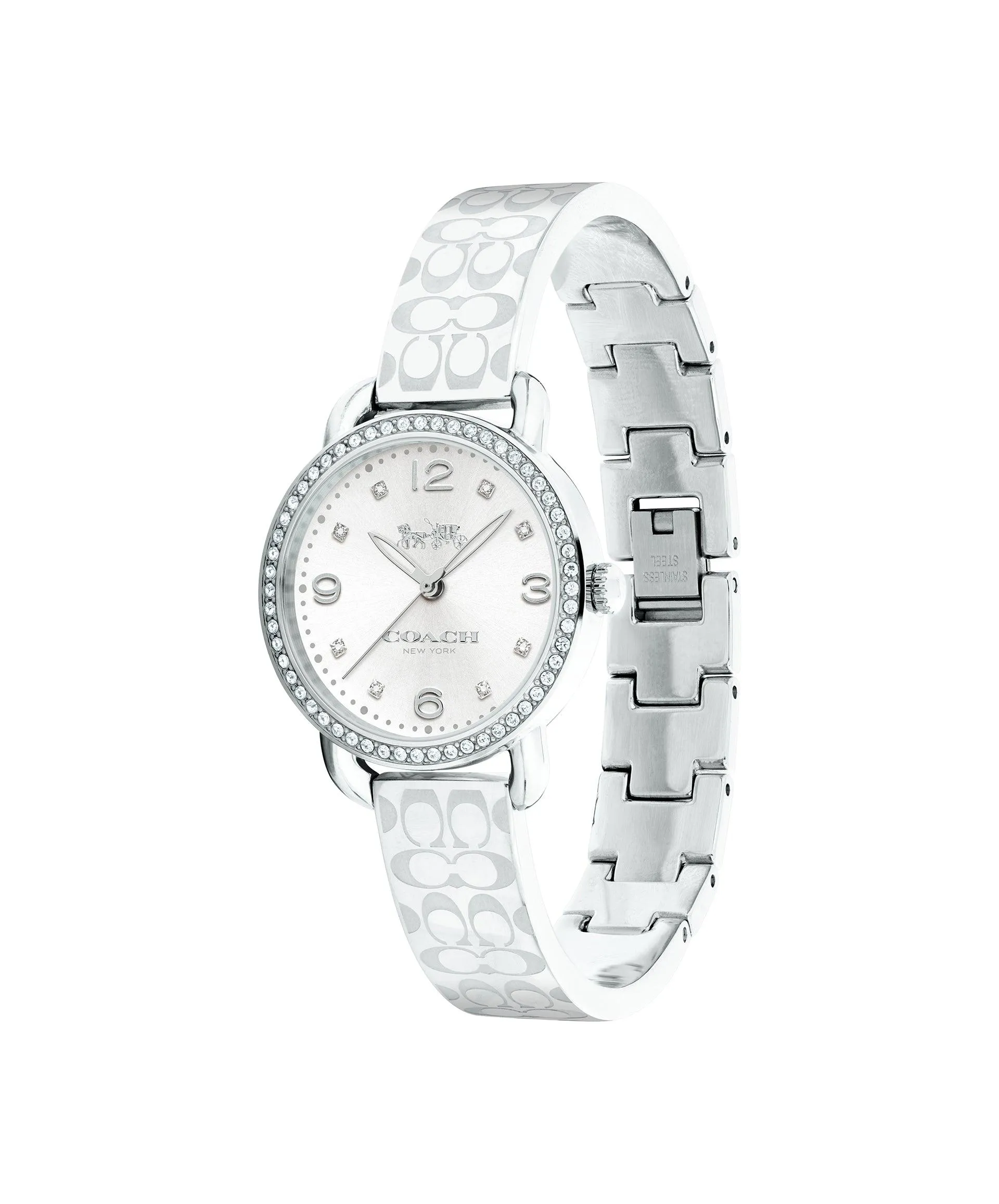 Delancey Stainless Steel Sunray Dial Etched Sprayed C'S Strap Watch