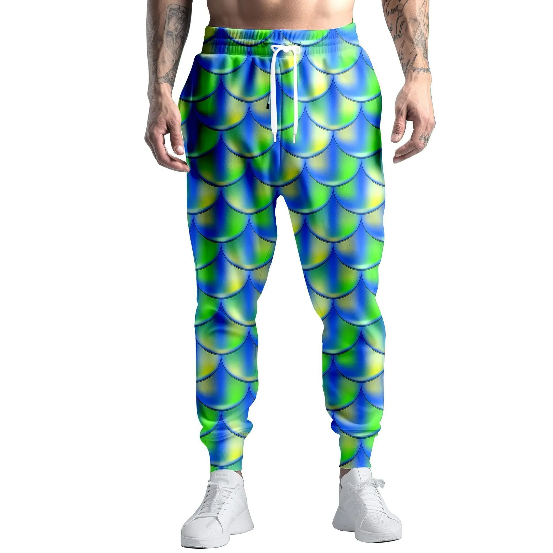 Digital Printing Colorful Paint Graffiti Sweatpants Straight