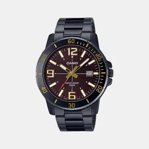 Enticer Men's Analog Stainless Steel Watch A1980 - MTP-VD01B-5BVUDF