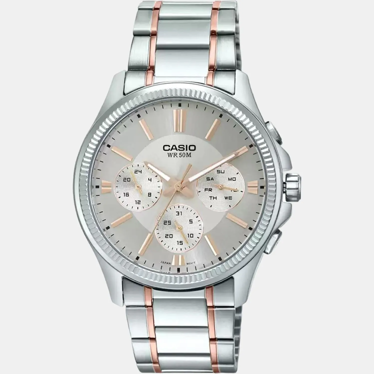 Enticer Men's Chronograph Stainless Steel Watch A1659 - MTP-1375HRG-7A2VIF