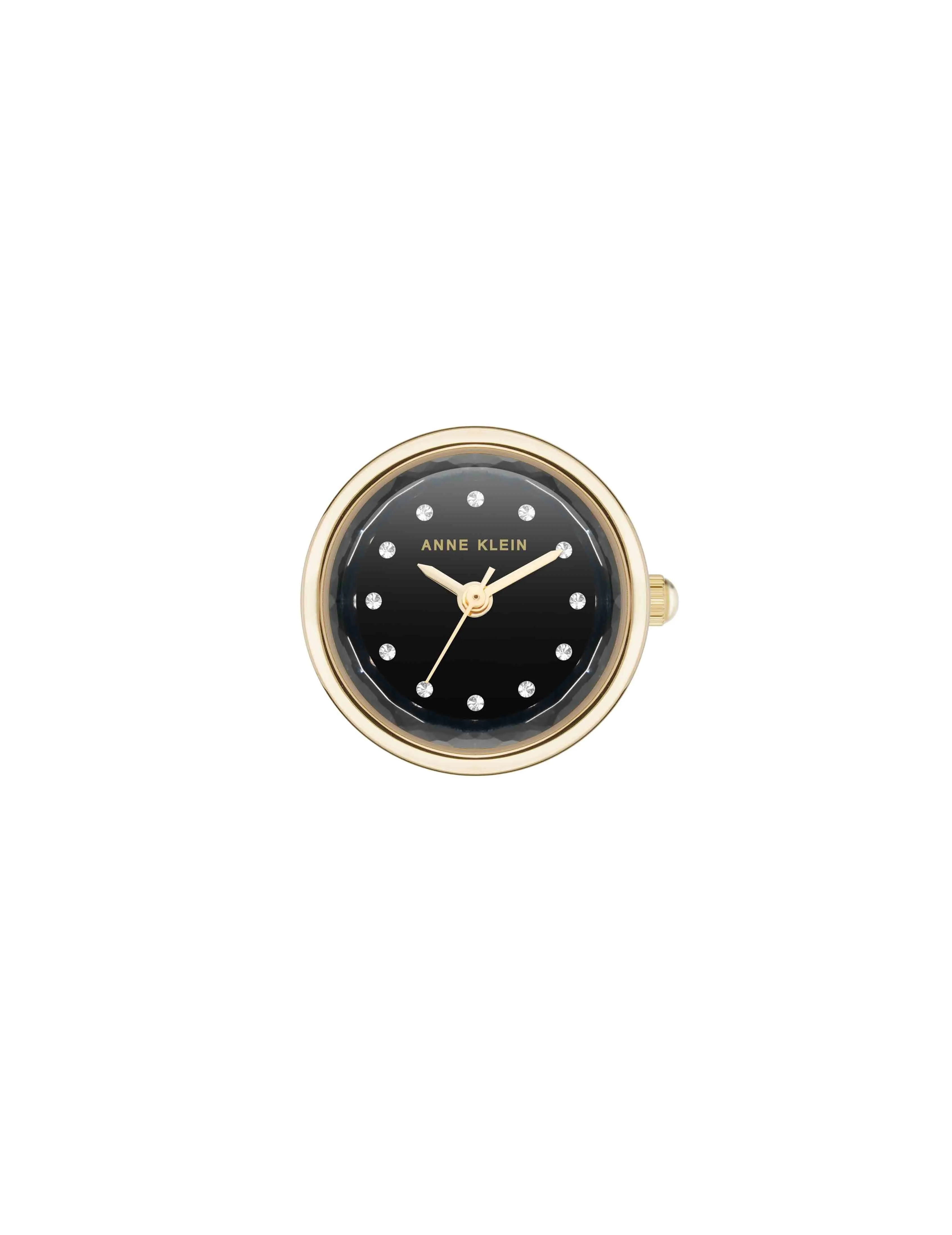 Faceted Crystal Ring Watch