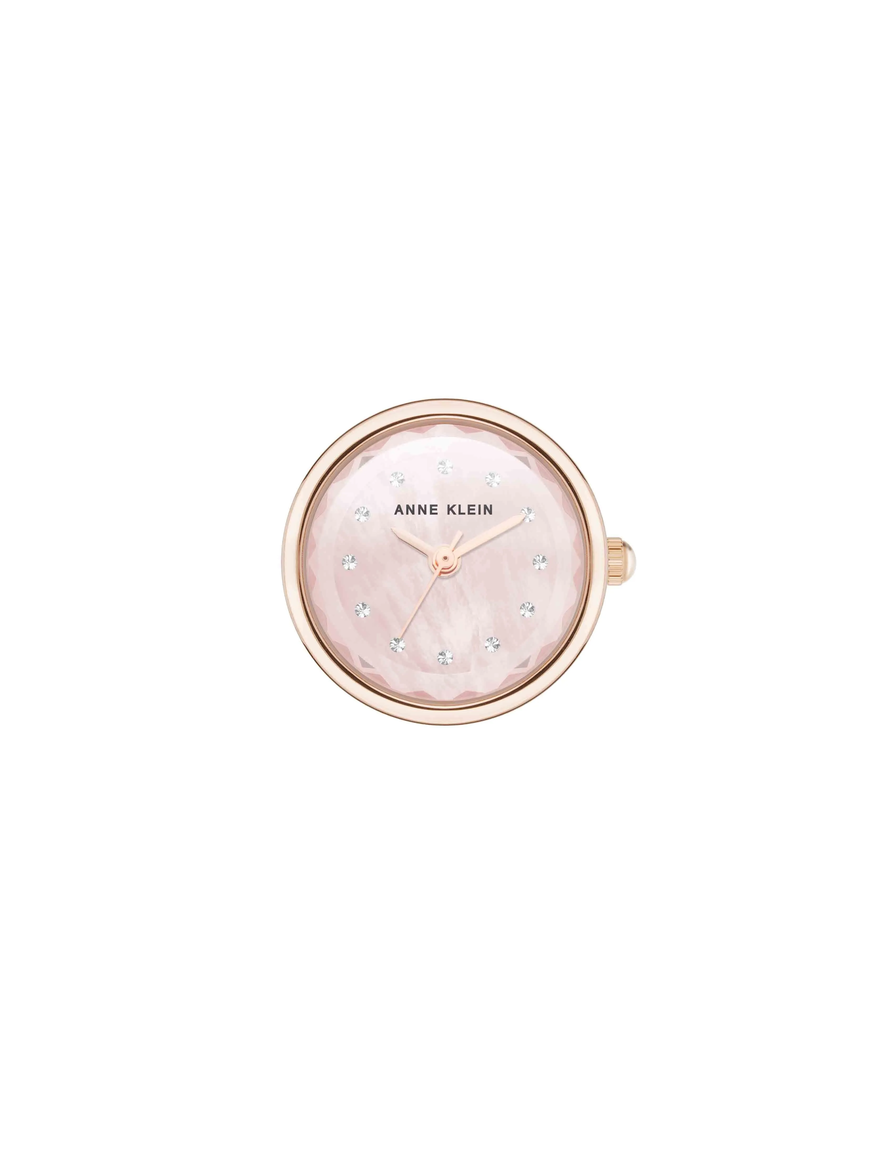 Faceted Crystal Ring Watch