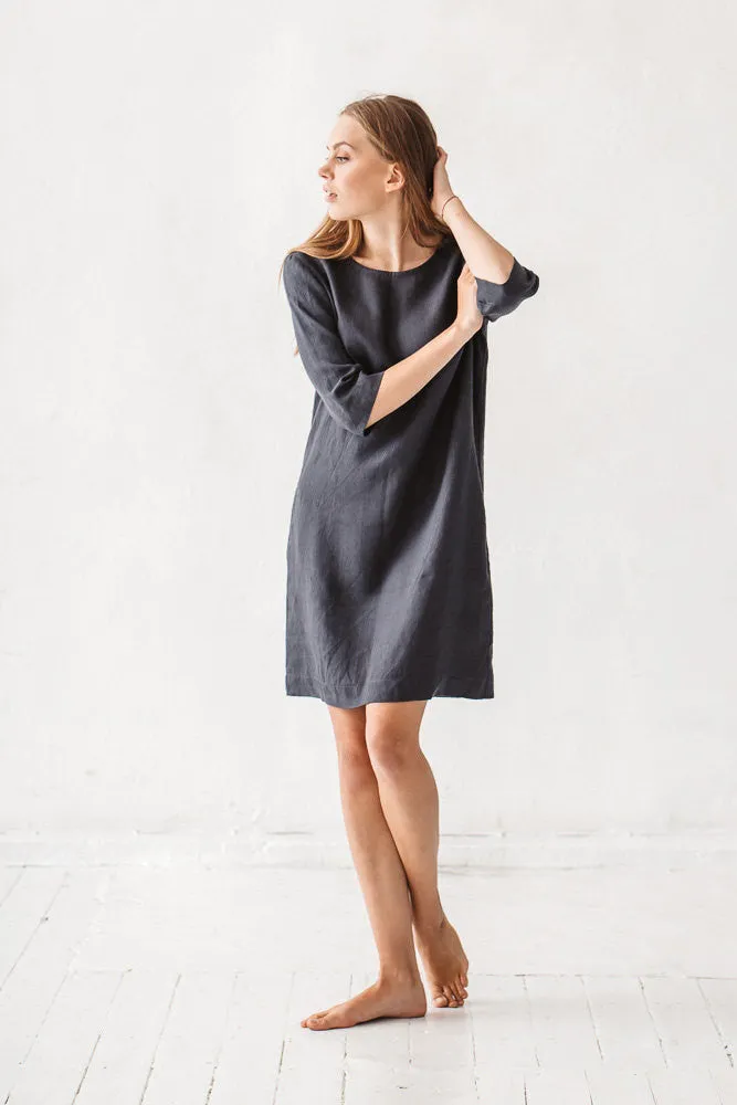 Faye Linen Minimal Dress