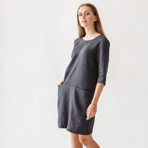 Faye Linen Minimal Dress