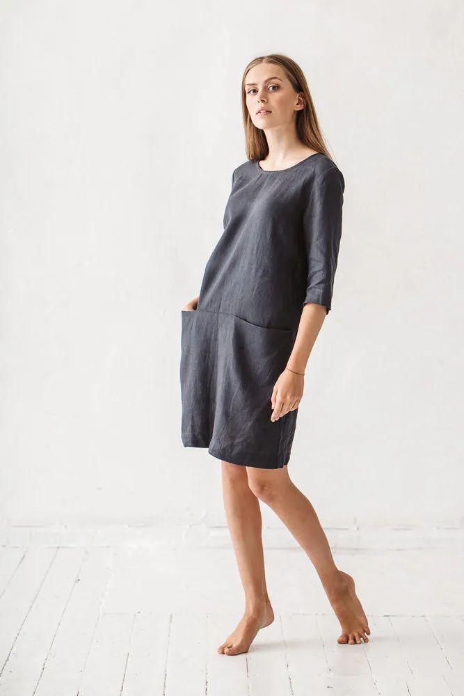 Faye Linen Minimal Dress