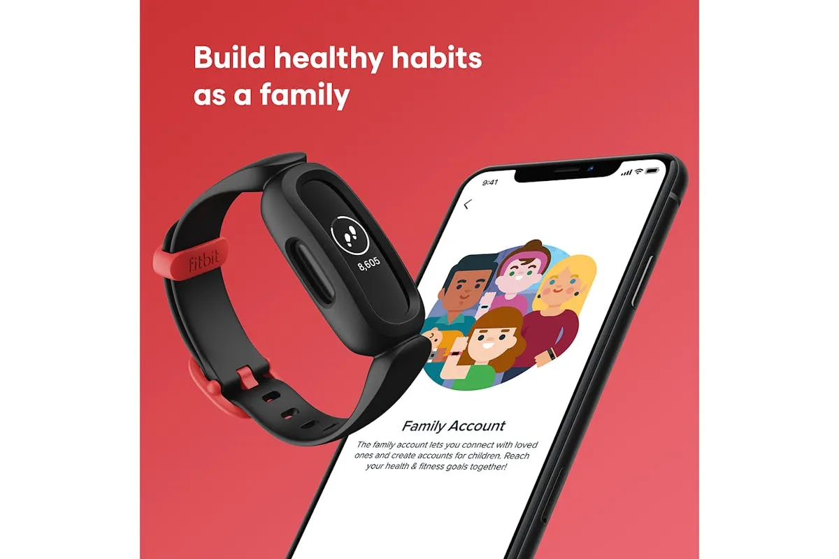 Fitbit Ace 3 | Black & Red