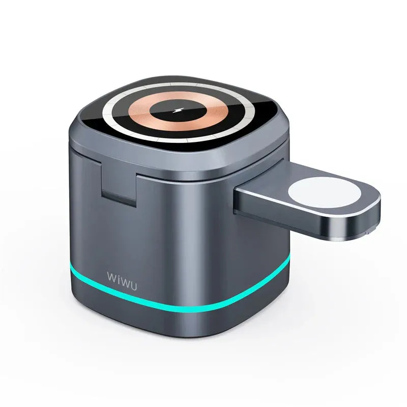 FlowCharge Cube Trio Wireless Charging Station