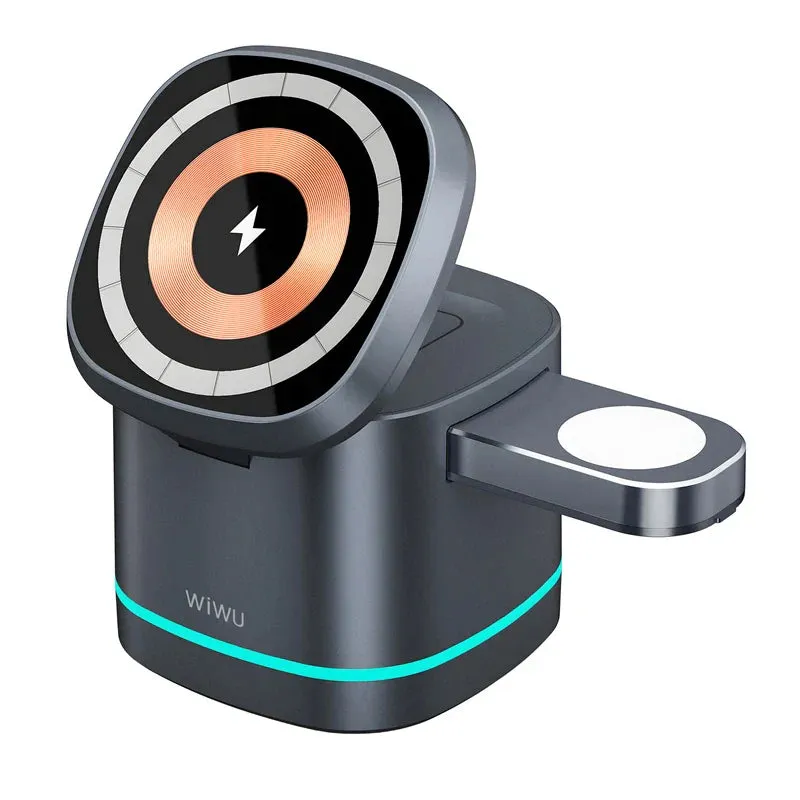 FlowCharge Cube Trio Wireless Charging Station