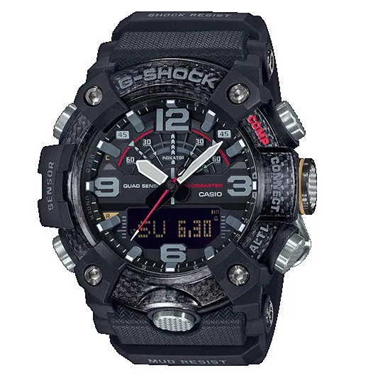 G-Shock Bluetooth Connected Mudmaster Series in Black Resin. GGB100-1A. Comes with Free G-Shock Organizer Bag.