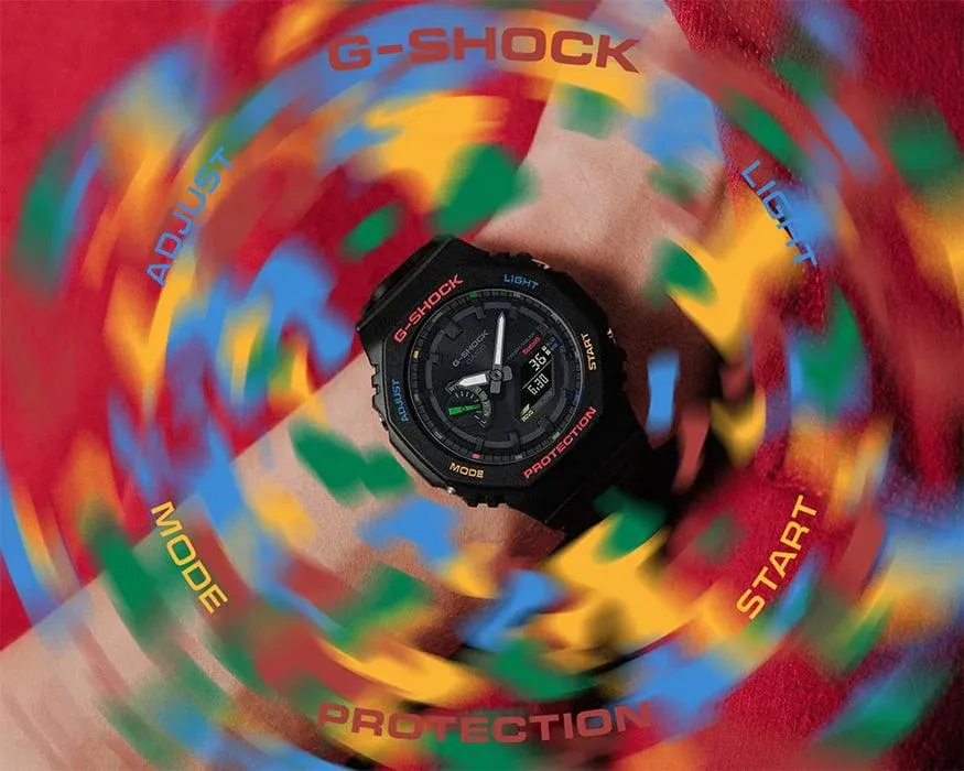 G-Shock Carbon Core Guard Tough Solar Slim Duo - Black - GAB2100FC-1A