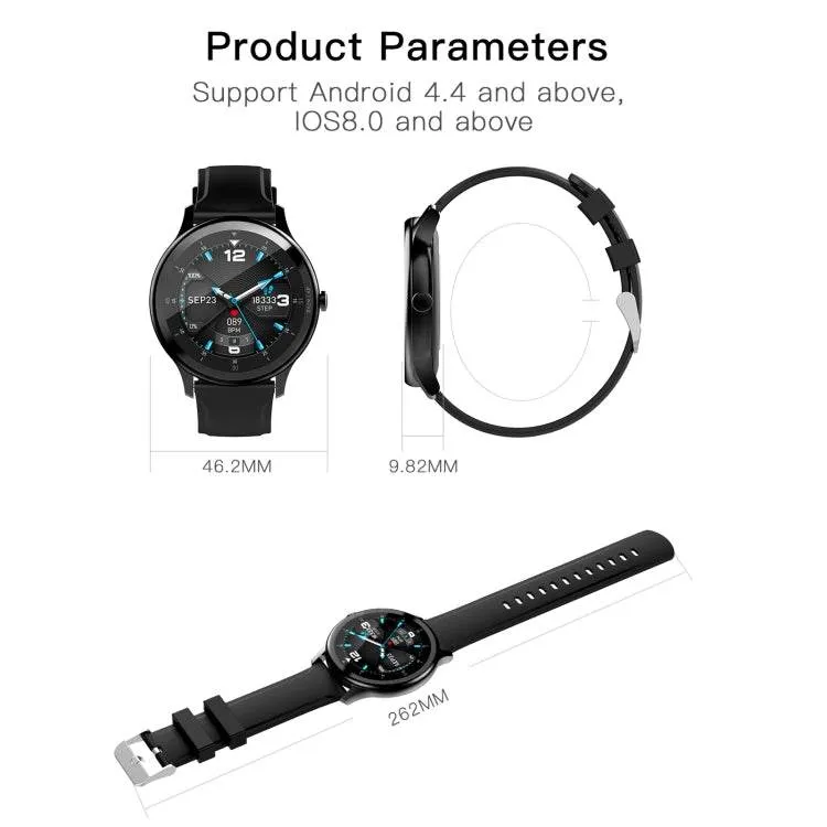 G28 IP68 Waterproof Smart Watch with 1.28 inch TFT Color Display - Sleep, Heart Rate, and Blood Pressure Monitoring