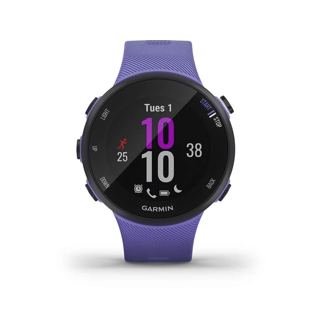 Garmin Forerunner 45s Purple Silicone Band Black Dial Smartwatch - 010-02156-01