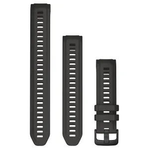 Garmin Graphite Silicone One Size (20 mm) Stylish Watch Band - 010-13104-00