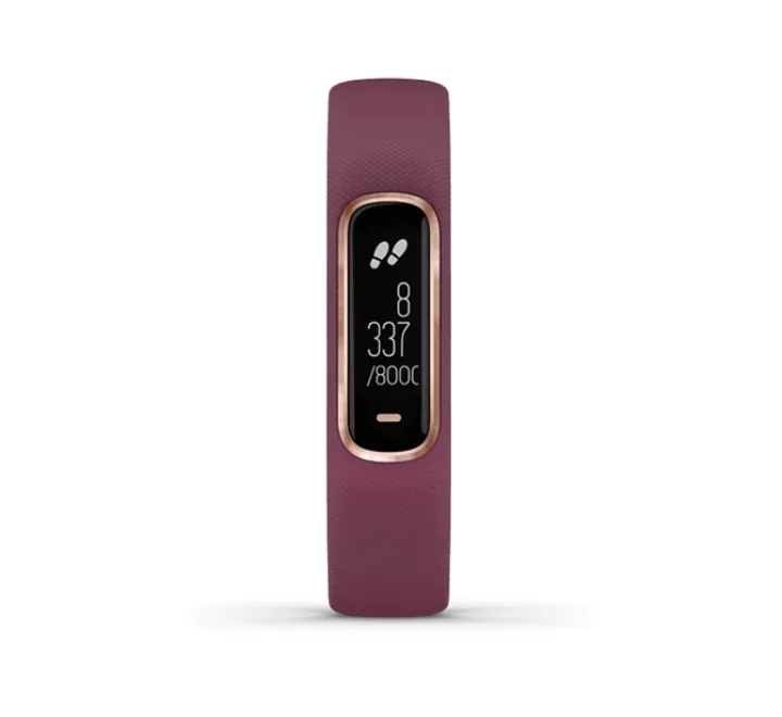GARMIN vivosmart 4 Activity and Fitness Tracker Regular (Merlot with Rose Gold)