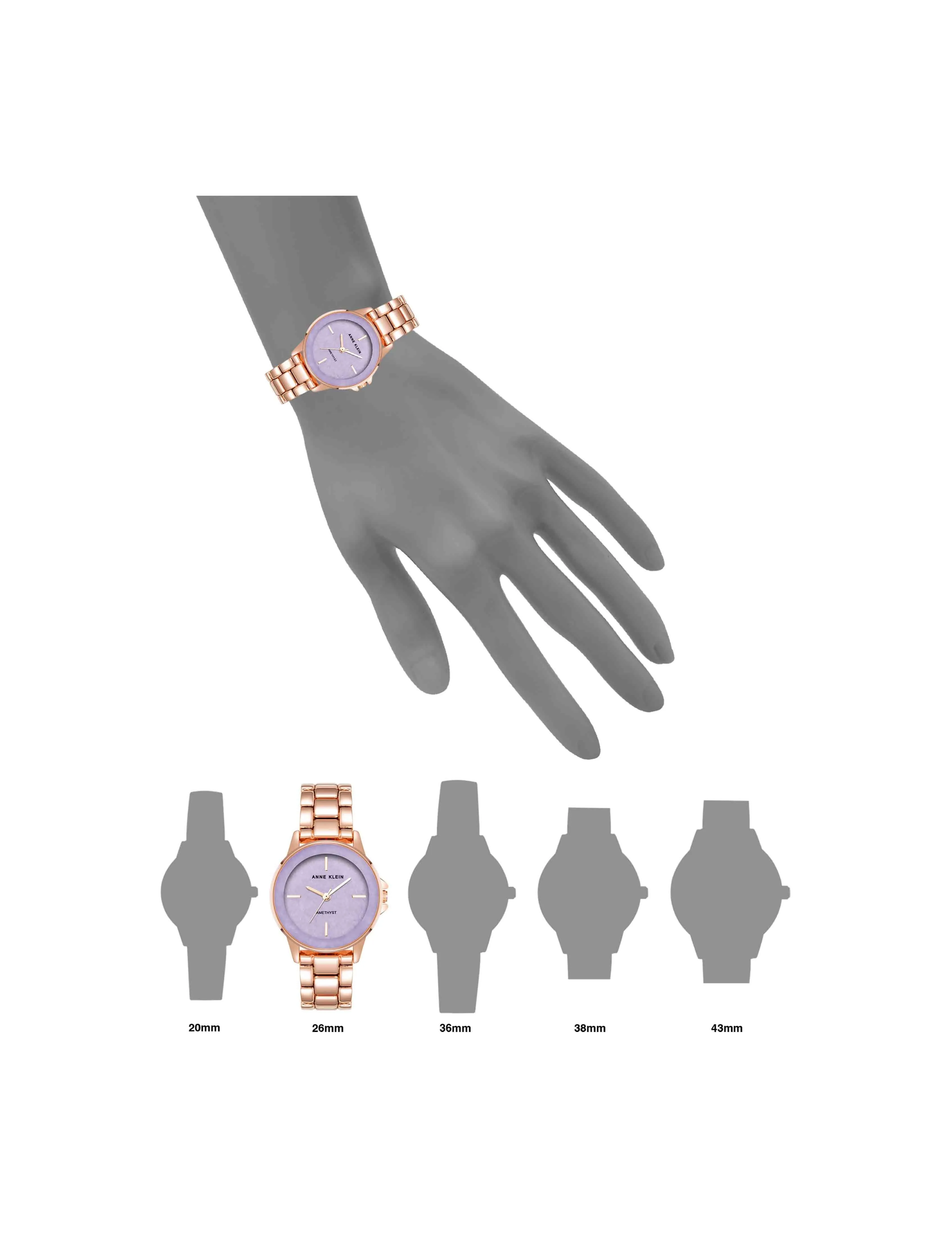 Gemstone Dial Bracelet Watch