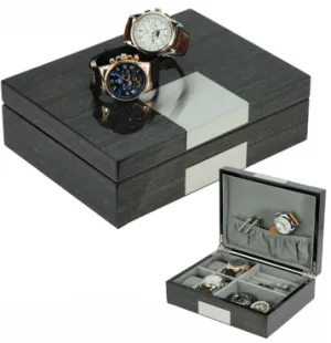 Gingko High Gloss Multi Function Watch Cufflink Jewellery Organizer Box
