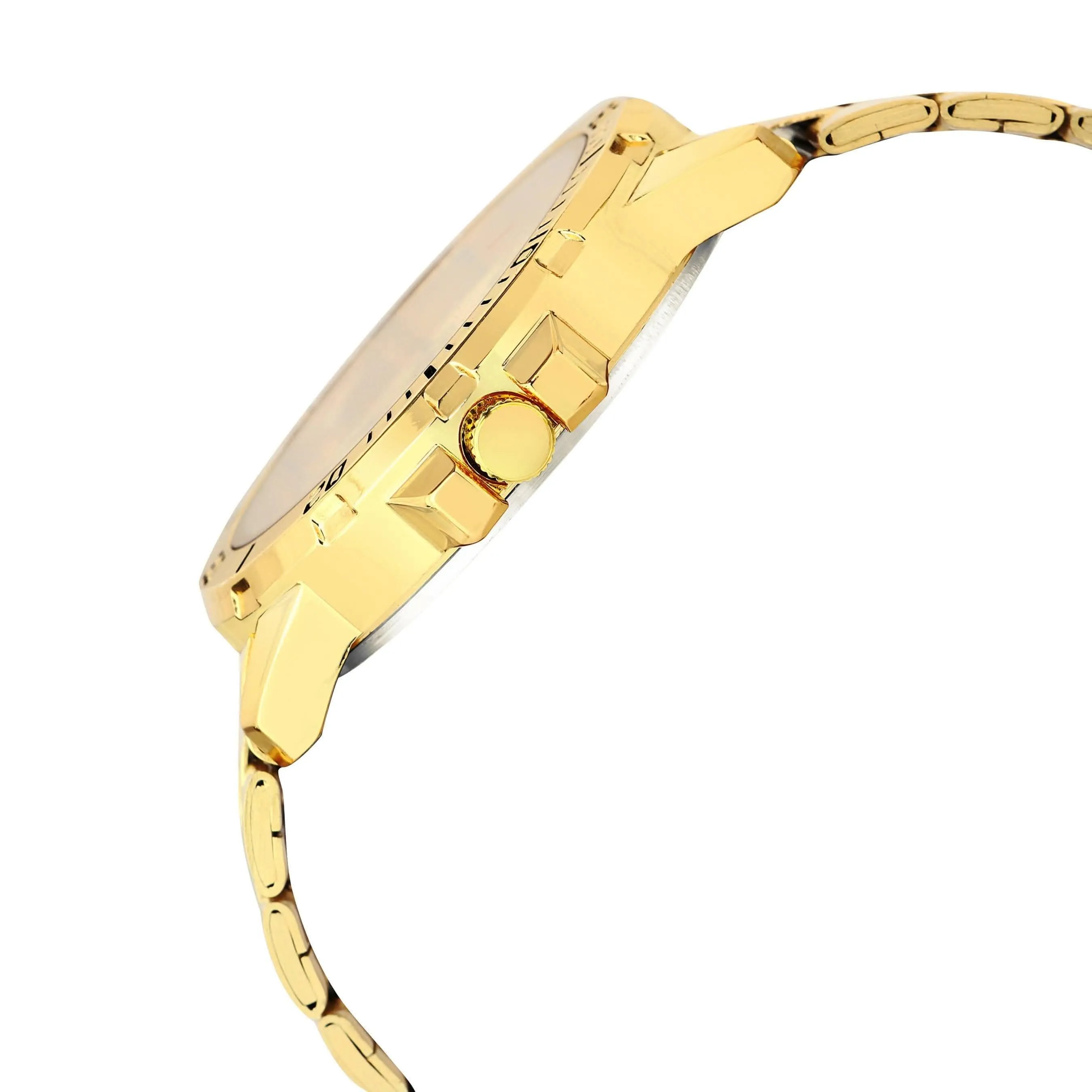 Gold Day-Date Function Casual Analog Watch For Men LR134