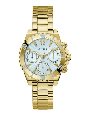 Gold Phoebe Blue Dial Link Watch