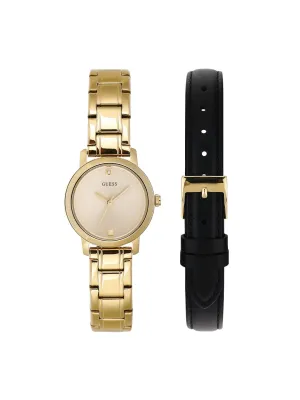 Guess 3 hands Analog White Dial Women Watch - GW0372L1