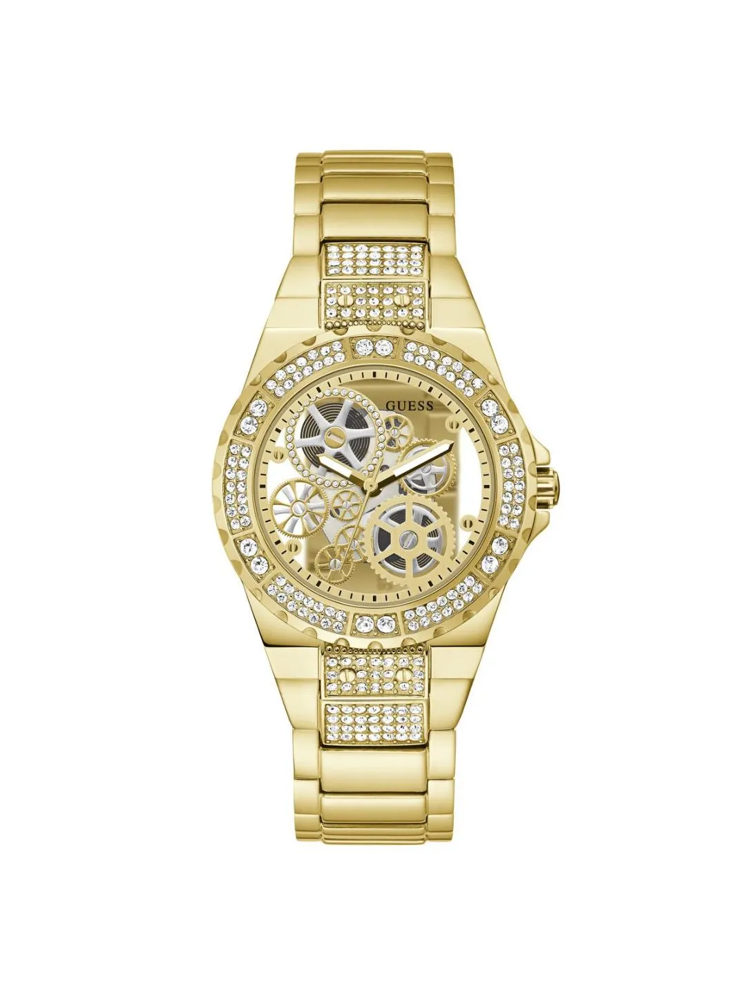 Guess Champagne Dial Women Analog Watch - GW0302L2