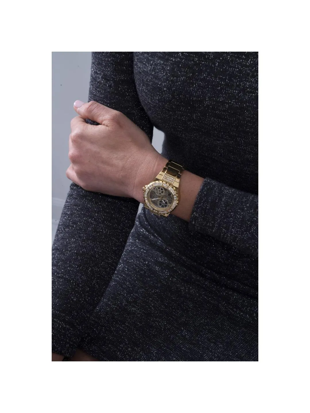 Guess Champagne Dial Women Analog Watch - GW0302L2
