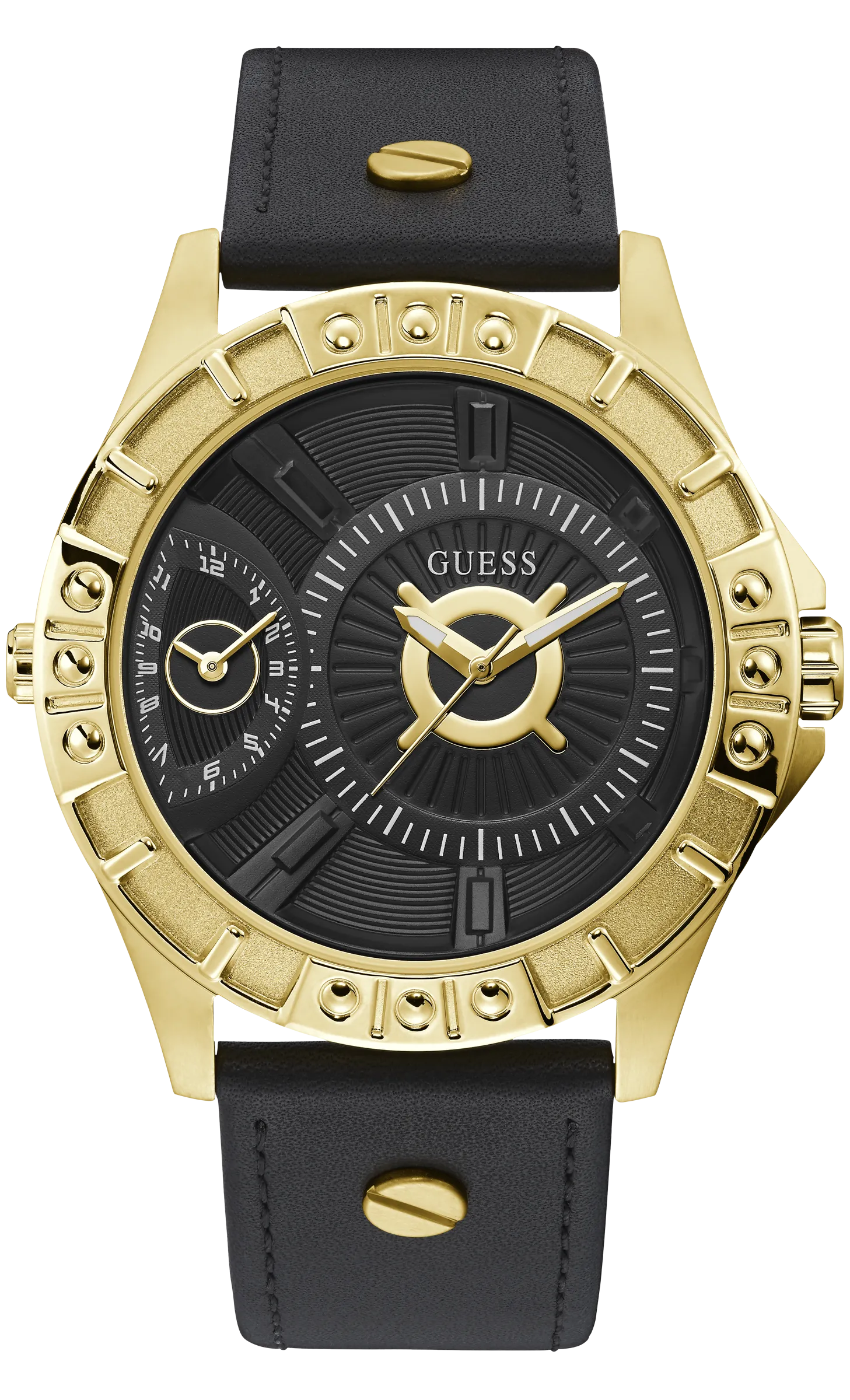 Guess Mens Gold Multi-function Watch - W1297G1