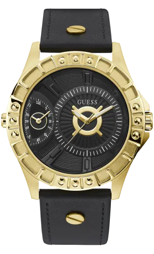 Guess Mens Gold Multi-function Watch - W1297G1